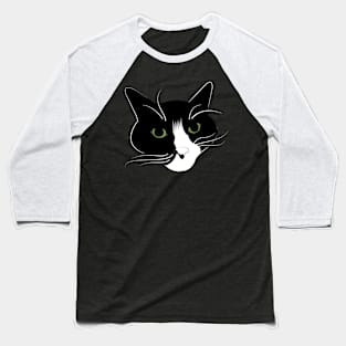 Tuxedo Cat Baseball T-Shirt